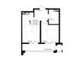 ЮЖНО: Планировка 1-комн 37,89 м²