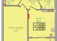 Суворов, дом 6: Планировка 1-комн 37,5 м²