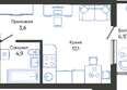 Облака-3, дом 1: Планировка Студия 26,8 м²