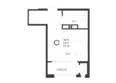 Нагория: Планировка Студия 24,8 м²