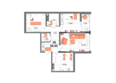 Мойнако Ривьера, 2 очередь: Планировка 3-комн 58,95 м²