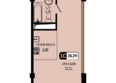 Новый Пятигорск, корпус 1: Планировка Студия 28,29 м²