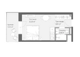 Реликт: Планировка Апартамент 27,15 м²