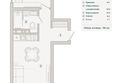 Эден, корпус 1: Планировка 2-комн 50,4 м²