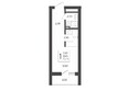 Кислород, корпус 6: Планировка 1-комн 23,45 м²