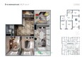 Южный квартал: Планировка 3-комн 88,9 м²