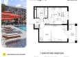 Кипарис, литер 7: Планировка 1-комн 37,4 м²