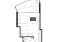 Паруса Мечты: Планировка Апартамент 40,7, 40,76 м²