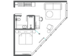 AZIMUT Сити Отель Пятигорск: Планировка Номер 34 м²