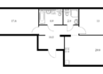 Черноморский-2, корпус 2Б: Планировка 2-комн 69,7 м²