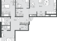 Все Свои ВИП, литер 7: Планировка 3-комн 110,9 м²