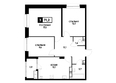 Кварталы 17/77, литер 10.1: Планировка 3-комн 71,2, 71,3 м²