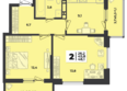 Лето, литера 1.1: Планировка 2-комн 48,1 м²