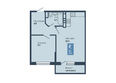 Бауинвест, литера 5.1: Планировка 2-комн 45,3 м²