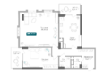 Золотой Берег, литер 2: Планировка 2-комн 97,37 м²