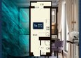 Марине Гарден Сочи, к 20: Планировка 1-комн 24,44 м²