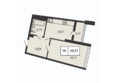 Отражение: Планировка 1-комн 36,17 м²