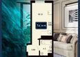 Марине Гарден Сочи, к 20: Планировка 1-комн 24,1 м²