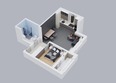 Наследие: Планировка 2-комн 49,55 м²