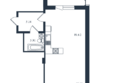 Эндемик: Планировка Студия 47,89 м²
