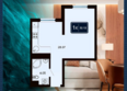 Марине Гарден Сочи, к 11: Планировка 1-комн 32,12 м²