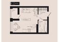 Эрмитаж, дом Малевич, к 1.1: Планировка Студия 27,4 м²