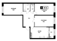 Основа, литер 1.2: Планировка 3-комн 87,6 м²
