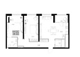 Долина Роз: Планировка 2-комн 85,76 м²