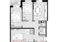 Дружба, 1: Планировка 3-комн 79,49 м²