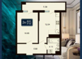 Марине Гарден Сочи, к 11: Планировка 2-комн 44,8 - 46,32 м²