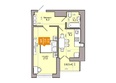 65: Планировка 1-комн 37,5 м²