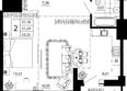 Линии: Планировка 2-комн 52,96 м²