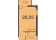 Каравелла Португалии, литера 10: Планировка Студия 28,93 м²