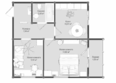 Образцово, дома 9-10: Планировка 2-комн 48,74 м²