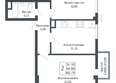 Клубный квартал Европа, 5, литера 6: Планировка 2-комн 60,75 м²