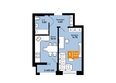 Авиа Парк: Планировка 1-комн 33,8 м²