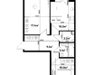 Спорт Виладж, 2.5: Планировка 2-комн 53,8 м²