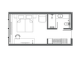 AZIMUT Сити Отель Пятигорск: Планировка Номер 23 м²