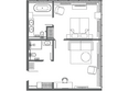 AZIMUT Сити Отель Пятигорск: Планировка Номер 51 м²