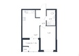 Образцово, дом 5: Планировка 1-комн 38,12 - 38,77 м²