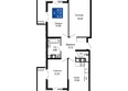 Море, литер  7: Планировка 3-комн 86,46 м²