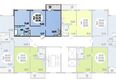 Город у моря, литера 9: Планировка 2-комн 57,95 м²