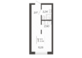 Кислород, корпус 8: Планировка 1-комн 20,36 м²