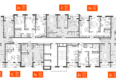 Все Свои VIP, литера 7: Планировка этажа, подъезд 2