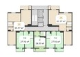 Зеленый театр, литера 4: Типовой план этажа 2 подъезд