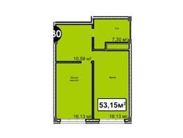 Продается 1-комнатная квартира ЖК Николаевский-Ессентуки, 53.15  м&sup2;