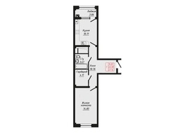 Продается 1-комнатная квартира ЖК Фоменко, 47.14  м&sup2;