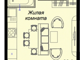 Продается 1-комнатная квартира ЖК Чайные холмы, 29.7  м², 10652500 рублей