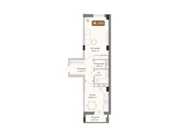 Продается 1-комнатная квартира ЖК Опера, 38.7  м&sup2;