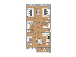 Продается 3-комнатная квартира ЖК Горизонт, 87.1  м&sup2;
